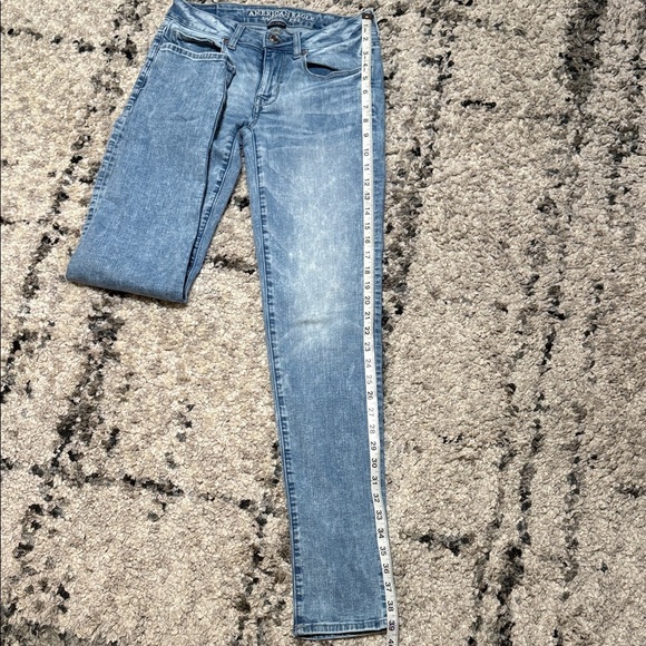 Fade look American Eagle Outfitters Light Blue Skinny Jeans - Picture 6 of 12